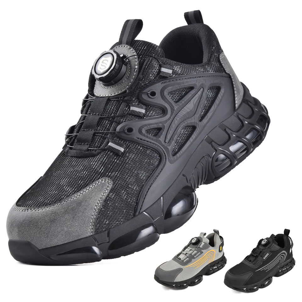 SUADEX Neu Herren Sneaker Sicherheitsschuhe Stahlkappe Leichte Arbeitsschuhe - Bild 1 von 4