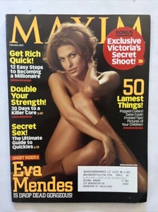 2007 February Maxim Magazine Ghost Rider’s Eva Mendes (CP168) - Picture 1 of 3