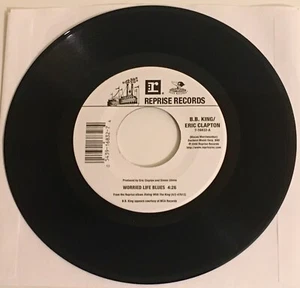 B.B. King & Eric Clapton / Worried Life Blues & Days Of Old / 2000 US 45 / Mint - Picture 1 of 6