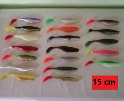 Gummiköder , JENZI-River Shad 9cm,12cm,15cm , Div. Farben zur Auswahl - Bild 1 von 4