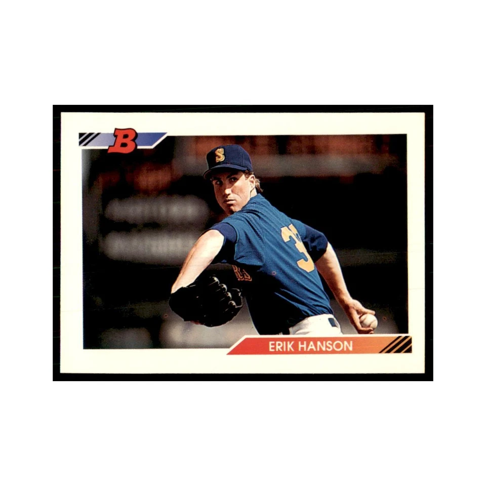 1992 Bowman Erik Hanson Baseball Cards #583 - Image 1 of 3