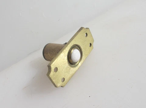 Brass Doorbell Door Bell Button Old Antique Style (new old stock) Cover