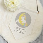 Personalised Pennant Flag Linen Banner SLEEPY UNICORN Nursery Decor Baby Gift
