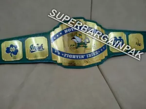 Notre Dame Fightin Irish Team Championship Belt 4mm Brass - Picture 1 of 7
