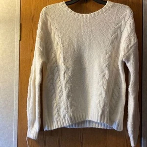 Wonder Nation Cream Off-White Loose Knit Sweater Girls Size XL (14-16) - Picture 1 of 6