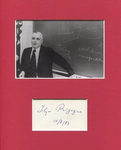 Ilya Prigogine Premio Nobel de Química Estructura Disipativa Foto Autógrafa Firmada - Imagen 1 de 1