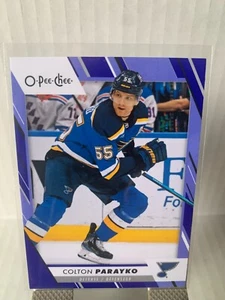 2023-24 OPC  O-Pee-Chee Blue Border Colton Parayko 95 Saint-Louis Blues - Picture 1 of 2