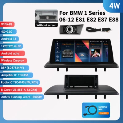 10.25'' Android Autoradio 8-Kern 4G GPS Navi iDrive für BMW 1er E81 E82 E87 E88 - Bild 1 von 4