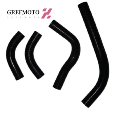 Manguera de radiador de silicona negra para Honda CRF250 CRF250R CRF250X 2004-2009 2006 08 Foto 1 de 4