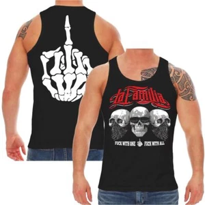 Camiseta sin mangas para hombre La Familia dedo medio (impresión trasera) cabezas muertas talla M - 5XL - Imagen 1 de 4