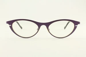 Rare Authentic Mattew persil 824 Matte Purple Black 50mm Frames Glasses RX-able - Picture 1 of 5