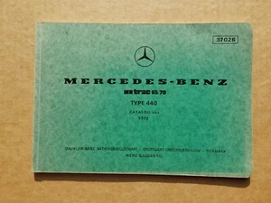 Bildkatalog Teilekatalog Mercedes Benz MBtrac 65/70 Typ 440 Original 1973 - Bild 1 von 4
