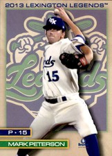 2013 Lexington Legends Brandt #20 Mark Peterson Raleigh North Carolina NC Card