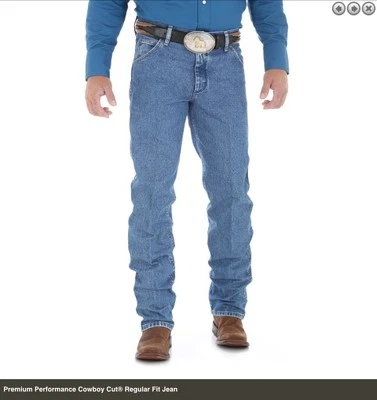 Men's Wrangler® Cowboy Cut® Premium Performance Regular Stonewash Jean 47MWZSW - Image 1 of 4