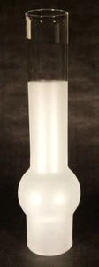 NEW 2 5/8" X 12" KEROSENE OIL LAMP FROSTED MATADOR CHIMNEY for Rayo & CD Burner - Picture 1 of 3