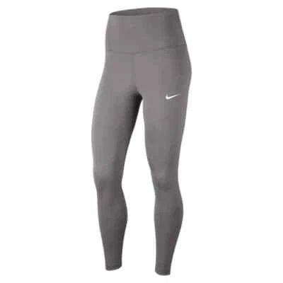 Nike Team Yoga 7/8 Team Tight Women's Large Tall Gray Grey Leggings DJ8524 NEW! - Image 1 of 4