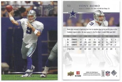 2008 UPPER DECK Football Cards - Base/Rookies - Finish Your Set! Volume Pricing! - Image 1 of 2