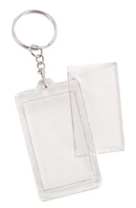 Llavero de Plástico Rectángulo 4 X 5,5CM 2 Piezas - Imagen 1 de 2