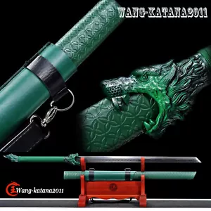 47''Green Wolf Broadsword 1095 Carbon Steel Functional Sword Chinese Tang Dao - Picture 1 of 10