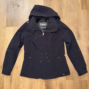 Nils Ski Jacket Womens 10 Snow Coat Waterproof Stretch Hooded Insulated Black - Picture 1 of 17