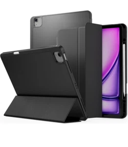 VAKS Case for iPad Air 13" or iPad Pro 5th/6th Gen 12.9" Black Smart Cover New - Picture 1 of 5