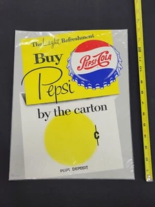 Vintage Pepsi-Cola Advertising Poster "Buy Pepsi By The Carton" C-567 USA - Picture 1 of 1