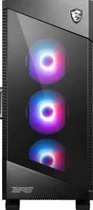 MSI MPG VELOX 100R Mid Tower Gaming Computer Case 'Black, 4x 120mm ARGB Fans,... - Afbeelding 1 van 6