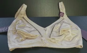Neu mit Etikett Gloria Vanderbilt bügelloser BH 42D gefüttert Polyestermischung beige - Bild 1 von 2
