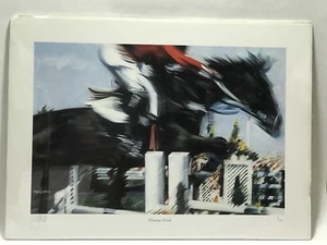 Paul Van Ginkel Print "Winning Streak"  39/130  Horse Racing Signed  19" x 14" - Picture 1 of 7