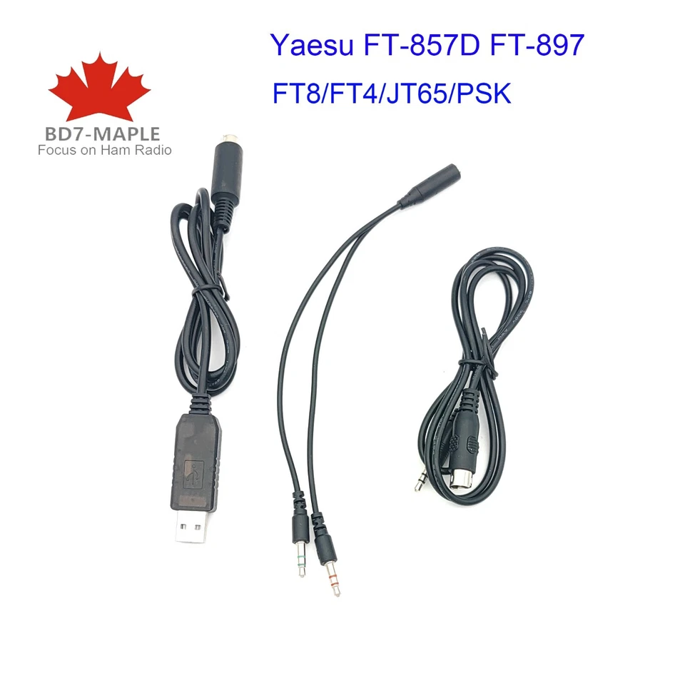 FAYMO FT8/FT4/JT65 DIN Cable + USB CAT YAESU FT-857D Yaesu FT-897 MINI U5 LINK radio