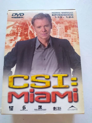 Csi Miami First Season 1 - 1.13-1.24 2003 - 3 X DVD Spanish English - Image 1 of 4