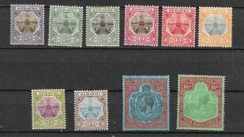 BERMUDA  LOT  1906 to 1925   MINT HR and USED  FVF - Image 1 of 1