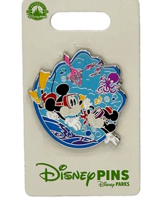 Disney Parks Mickey & Minnie Mouse Runaway Railway Underwater Scene Scuba - Picture 1 of 1