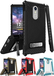 Tri-Shield Rugged Case Cover Kickstand Strap for LG Q Stylus, Stylo 4, Stylus 4 - Picture 1 of 13