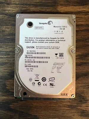 Seagate Momentus 7200.2 2.5-inch 160GB 7200RPM SATA ST9160823AS - Image 1 of 2