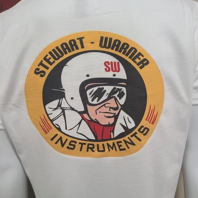 Винтажная футболка RACE/GASSER/DRAG STEWART WARNER INSTRAMENTS - Изображение 1 из 4