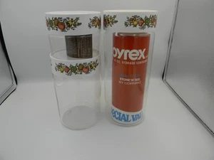 Vintage Pyrex Storage Containers – Spice of Life – Set of 3 – Store'N' See - Picture 1 of 5