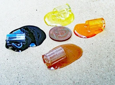 Poupées Maison Renversé Boissons En Plastique Verres Fait Main 1:12 Échelle ML - Photo 1/4