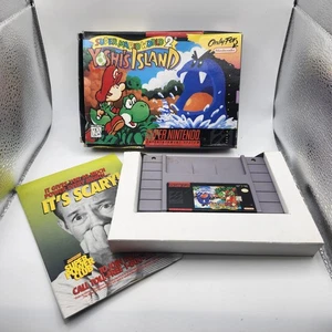 Super Mario World 2 Yoshi's Island SNES Complete Box Manual Nintendo 1995 NTSC - Picture 1 of 5