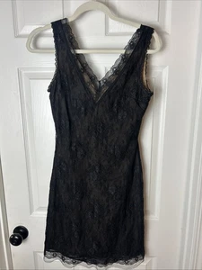 McClintock Collections Dress Black Lace Whimsy Gothic Fairy Grunge Vamp Size 6 - Picture 1 of 5