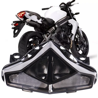 Compatível com Kawasaki Ninja 650 ER-6N 2012-2016 LED luz de freio traseira sinais de seta - Imagem 1 de 4