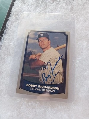 Bobby Richardson Hand Signed 1988 Pacific Legends New York Yankees Autograph - Image 1 of 2