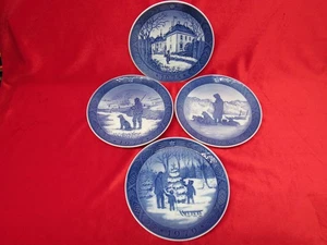 Vintage Lot Of 4 Royal Copenhagen Christmas Plates. 1975, 1977, 1978, 1979. - Picture 1 of 19