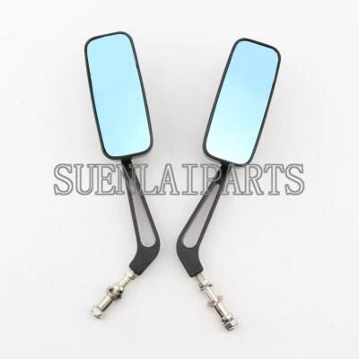 Espejos retrovisores rectangulares para Harley-Davidson Road Glide Touring Softail Dyna Foto 1 de 4