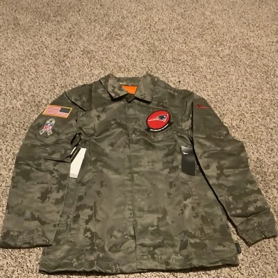Chaqueta Nike New England Patriots 2019 Salute to Service STS para hombre talla: mediana Foto 1 de 4