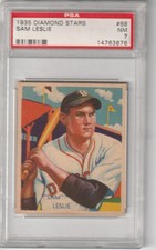 1935 Diamond Stars Sam Leslie #68, PSA NM 7
