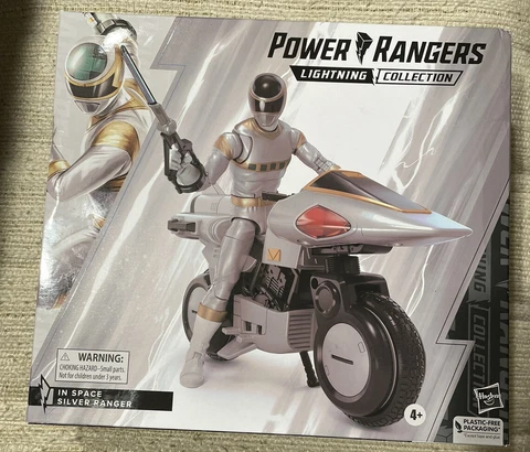 Power Rangers Lightning Collection in Space Silver Ranger Figure Deluxe Cycle Cover