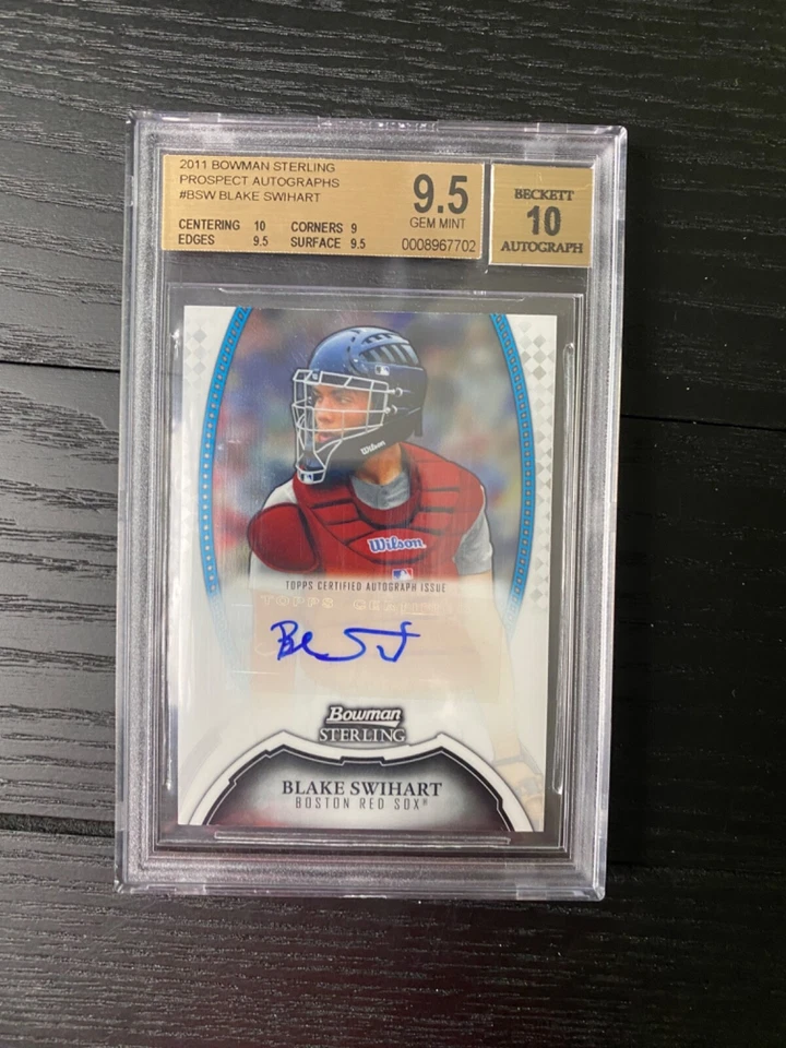 BLAKE SWIHART 2011 BOWMAN STERLING AUTOGRAPH AUTO BGS 9.5 - Image 1 of 2