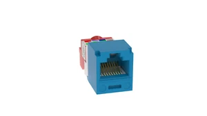 Módulo obturado Panduit CJD5E88TBU Mini-Com TX-5e esquema de cableado T568A/B, RJ45 - Imagen 1 de 6