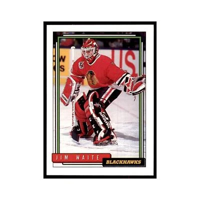 Jimmy Waite 1992 Topps #100 Hockey Cards Hockey Card NM - Image 1 of 3
